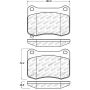 Stoptech 309.13660 Performance 08-09 Lexus IS F Rear Brake Pads