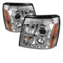 SPYDER 5042279 Projector Headlights - LED Halo - DRL - Chrome