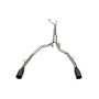 Corsa 21-22 Dodge Ram TRX Crew Cab Baja Catback Exhaust Dual Rear Black Tip