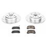PowerStop K2564 Z23 Daily Driver Carbon-Fiber Ceramic Brake Pad and Drilled & Slotted Rotor Kit