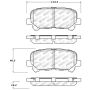 Stoptech 305.15850 12-18 Honda Pilot Street Select Rear Brake Pads