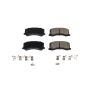 PowerStop 17-677 PowerStop - Z17 Low-Dust Ceramic Brake Pads with Hardware