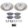 PowerStop SC2431 Semi-Coated Rotor and Low-Dust Ceramic Brake Pad Kit