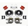 Wilwood 140-12567-DR D154 P/S P-B Kit Drilled-Red Jeep Dana 35 2.56 Off 5-lug w/ lines