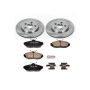 PowerStop KOE1360 OE Stock Replacement Low-Dust Ceramic Brake Pad and Rotor Kit