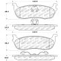 Stoptech 309.07110 Sport Brake Pads w/Shims and Hardware - Front