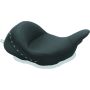 Mustang Motorcycle 76082 Mustang 08-21 Harley Electra Glide Std,Rd Glide,Rd King,Str Glide Lowdown Solo Seat w/Studs - Black