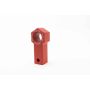 Weigh Safe WS-SS-CER-RED Towing Recovery - Cerakote Aluminum Soft Shackle Hitch Ring - Red