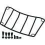 Kuryakyn 7149 Trunk Luggage Rack Adjustable Gloss Black
