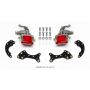 Wilwood 140-14415-R P/S Retrofit Kit w/MC4 P-Brake Forged Dynalite Pro Street 12.19in Rear Kits