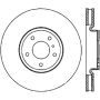 StopTech 03-04 Infiniti G35/03-08 NIssan 350z Cryo Slotted & Drilled Front Left Rotor (w/Brembo)