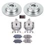 PowerStop KCOE4605 OE Stock Replacement Low-Dust Ceramic Brake Pad, Rotor and Caliper Kit
