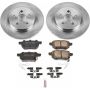 PowerStop KOE6498 OE Stock Replacement Low-Dust Ceramic Brake Pad and Rotor Kit