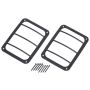 Kentrol 07-18 Jeep Wrangler JK Taillight Guard Pair - Textured Black