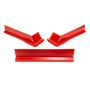 FIVESTAR FIV3022-417-R Modified Aero Valance 3pc. Red