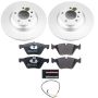 PowerStop ESK5767 Genuine Geomet Coated Rotors, ECE-R90 Brake Pads + Hardware Kit