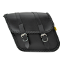 Willie & Max 58701-20 Universal Braided Standard Slant Saddlebags (14 in L x 12 in W x 5.5 H) - Black