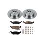 PowerStop KOE4994 OE Stock Replacement Low-Dust Ceramic Brake Pad and Rotor Kit
