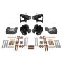 BMR 79-04 Mustang Rear Coilover Conversion Kit w/ Control Arm Bracket - Black Hammertone