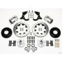 Wilwood 140-7676-DP Forged Dynalite Front Kit 12.19in Drilled Polished 55-57 Chevy