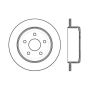 StopTech 12 Jeep Wrangler Rubicon Drilled Right Rear Rotor