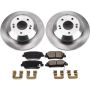 PowerStop KOE8283 OE Stock Replacement Low-Dust Ceramic Brake Pad and Rotor Kit