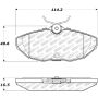 StopTech Street Select Brake Pads Rear - 00-06 Lincoln LS