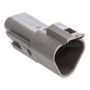 NAMZ DR-3G Deutsch DT Series 3-Wire Receptacle & Wedgelock - Gray (HD 72123-94GY)
