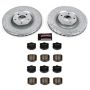 PowerStop K1444 Z23 Daily Driver Carbon-Fiber Ceramic Brake Pad and Drilled & Slotted Rotor Kit