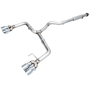 AWE Tuning 3020-42979 2022+ VB Subaru WRX Track Edition Exhaust - Chrome Silver Tips