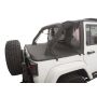 Rampage 990135 2007-2018 Jeep Wrangler(JK) Unlimited 4-Door Trailview Tonneau Top - Black Diamond