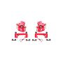 PowerStop S1556 Red Powder Coated Calipers