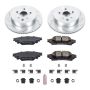 PowerStop K6928 Z23 Daily Driver Carbon-Fiber Ceramic Brake Pad and Drilled & Slotted Rotor Kit