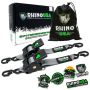 Rhino USA TD-RSRE2X10-GRY Retractable Ratchet Straps (2Pk 2Inx10Ft) Gray