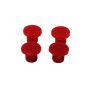 Energy Suspension 9.9554R Universal End Plug Set .53in Dia - Red