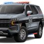 Putco 901301260 15-23 Chevrolet Tahoe Blade Rocker Kits Sideliners - Blue & White w/ White Override