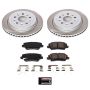 PowerStop SC8965 Semi-Coated Rotor and Low-Dust Ceramic Brake Pad Kit
