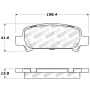 Stoptech 309.07700 Performance 02-03 WRX Rear Brake Pads