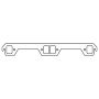 Cometic Gasket C5101-064 Cometic AMC Gen-3 V8 .064in ArmorCore Exhaust Manifold Gasket Set - With Rectangular Ports