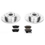 PowerStop K2308 Z23 Daily Driver Carbon-Fiber Ceramic Brake Pad and Drilled & Slotted Rotor Kit