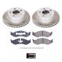 PowerStop SC2119 Semi-Coated Rotor and Low-Dust Ceramic Brake Pad Kit