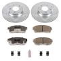 PowerStop K3146-26 Z26 Street Performance Ceramic Brake Pad and Drilled & Slotted Rotor Kit