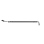 Goodridge HD1091-1CC-BK74 74in Universal Clutch Line w/SS Fittings & Black Hose - 90Deg Banjo w/20Deg 7/16 UNF
