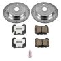 PowerStop K5305-26 Z26 Street Performance Ceramic Brake Pad and Drilled & Slotted Rotor Kit