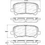 Stoptech 308.15850 Street Brake Pads - Rear