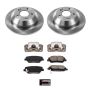PowerStop KCOE7507A OE Stock Replacement Low-Dust Ceramic Brake Pad, Rotor and Caliper Kit