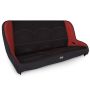 PRP Seats A3610-36-72 PRP Jeep CJ7/YJ Low Back Rear Bench - Black/Red