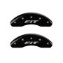 MGP Front set 2 Caliper Covers Engraved Front FIT Black finish silver ch