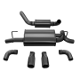 Corsa 18+ Jeep Wrangler JL 2.5in Dual Rear Exit Black Tips Touring Axle-Back Exhaust