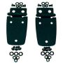 Rugged Ridge 97-06 Jeep Wrangler Black Hood Hinges